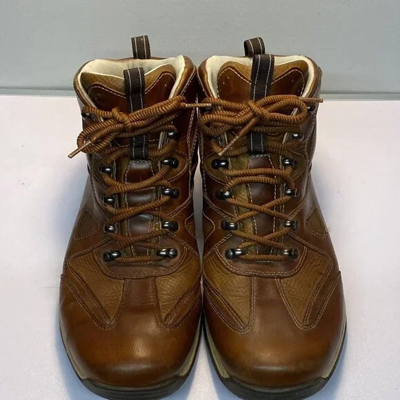 Rockport Mens Size 12 Boots Brown Leather Waterproof Hydro Shield Ankle EU 46.5 - Picture 4 of 12